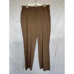 Gap Womens Classic Fit Trouser Dress Pants Size‎ 12 Tan Wool Polyester Blend